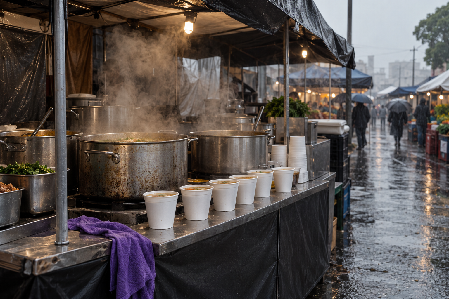 Feira em dia de chuva: o que fazer e como decidir se vai ou fica